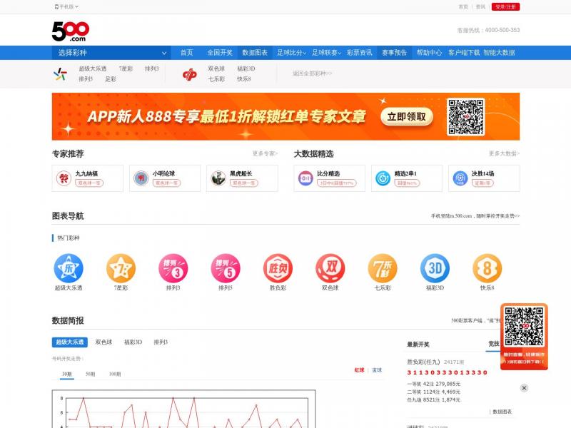 【彩票走势图】彩票走势图大全_福利彩票走势图_体育彩票走势图 - 500彩票网<b>※</b>2024年11月05日网站截图