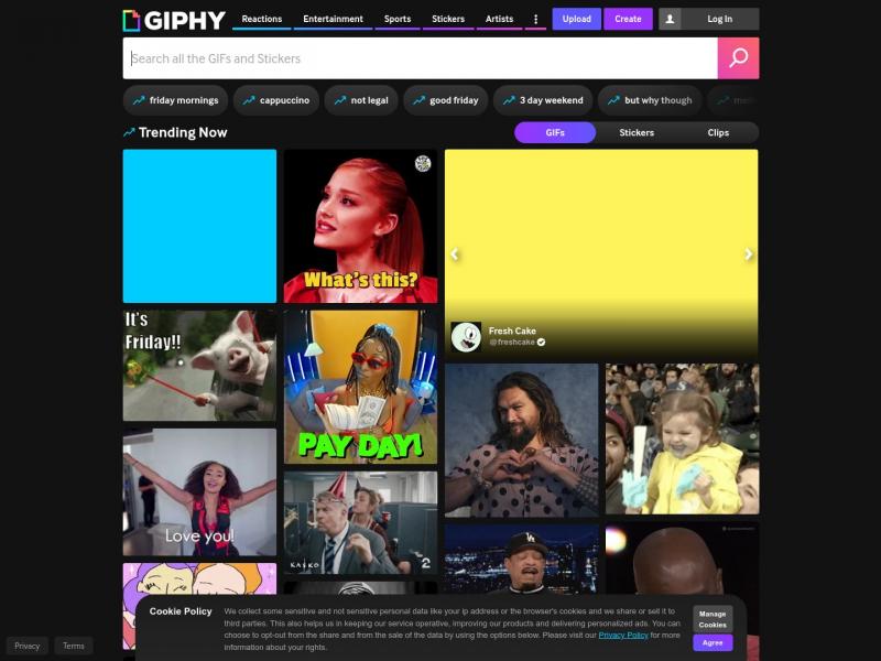 【GIPHY】GIPHY - Be Animated<b>※</b>2024年11月09日网站截图