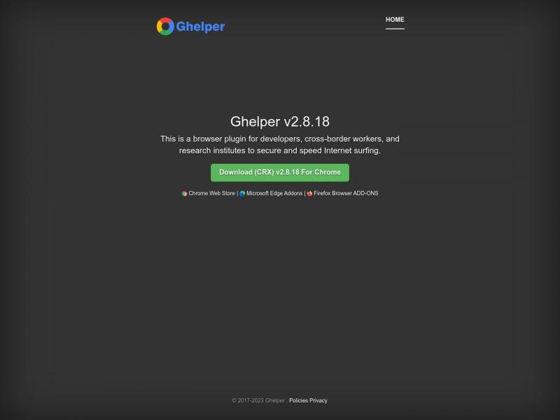 【Ghelper】Ghelper<b>※</b>2024年10月31日网站截图