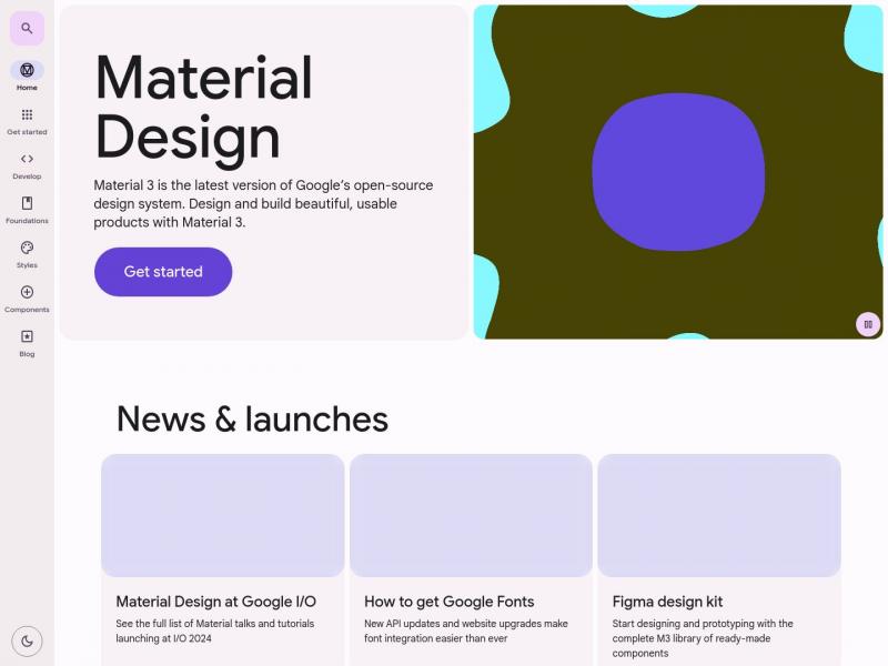 【MaterialDesign】Material Design<b>※</b>2024年11月13日网站截图