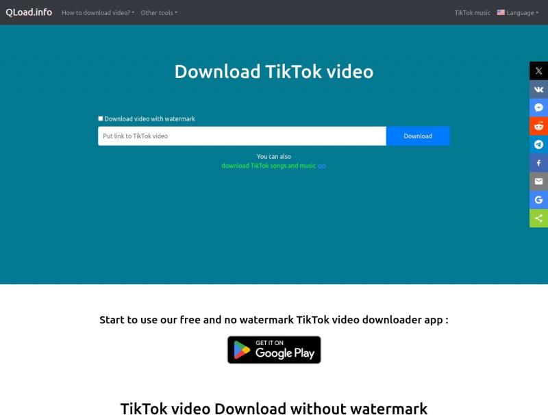 【Tiktok视频下载】免费无水印抖音视频下载器<b>※</b>2024年04月14日网站截图