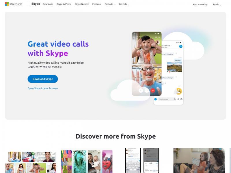 【Skype视频通话】使用 Skype 实现清晰视频通话<b>※</b>2024年11月05日网站截图