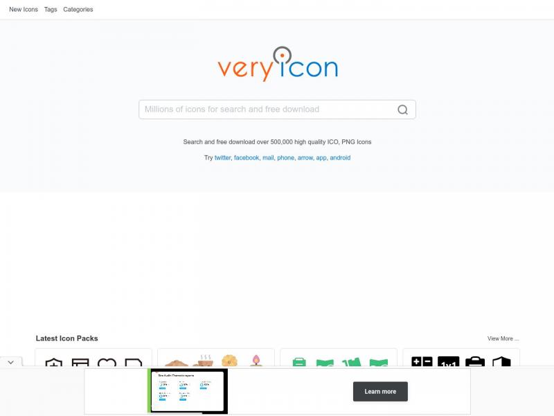 【VeryIcon】搜索和下载免费 SVG、PNG图标、矢量图标的地方<b>※</b>2024年11月08日网站截图