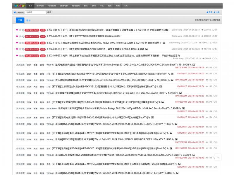 【1LOU站】回归初心，追求极简<b>※</b>2024年04月02日网站截图