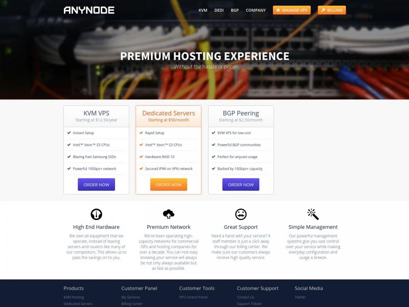 【anyNode】High Performance Hosting | anyNode<b>※</b>2023年10月15日网站截图