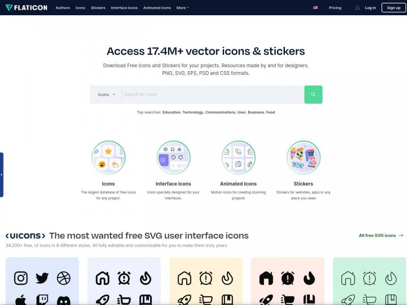 【VectorIcons】Free vector icons - SVG, PSD, PNG, EPS & Icon Font - Thousands o<b>※</b>2024年11月13日网站截图