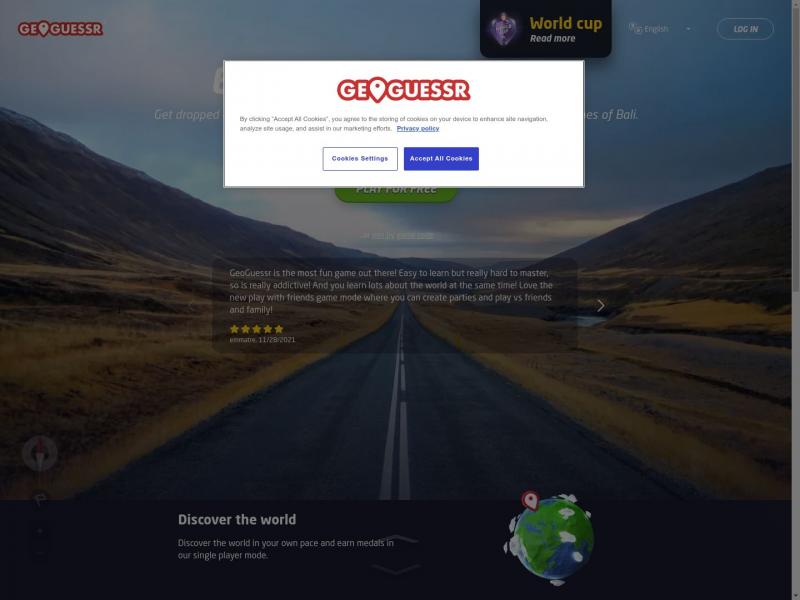 【GeoGuessr】玩游戏探索美丽的全球地理世界<b>※</b>2023年10月22日网站截图