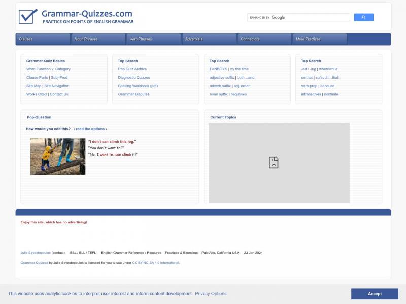 【Grammar-Quizzes】grammar-quizzes首页<b>※</b>2024年05月09日网站截图
