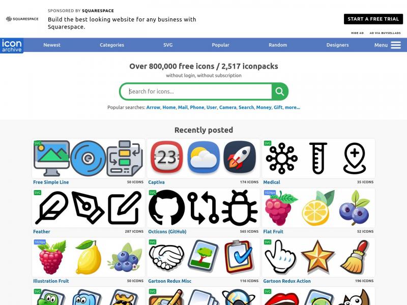 【IconArchive】Icon Archive - Search 735,802 free icons, desktop icons, downloa<b>※</b>2024年10月30日网站截图