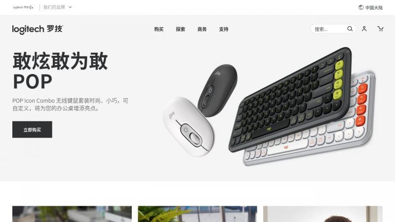 【罗技中国】logitech，罗技，luoji，鼠标，shubiao，商标，shangbiao，品牌，pinpai<b>※</b>2024年11月10日网站截图