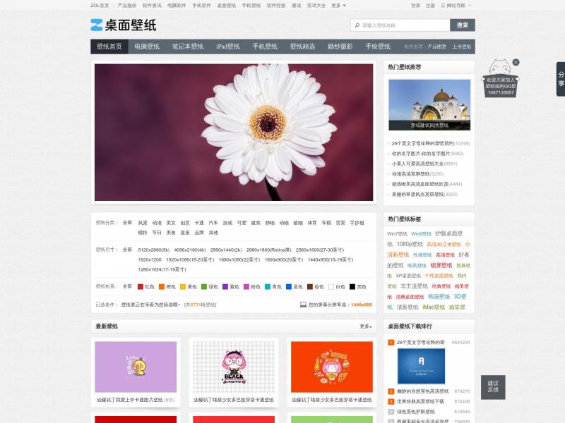 【ZOL桌面壁纸】【桌面壁纸】电脑桌面壁纸大全_高清壁纸<b>※</b>2024年07月03日网站截图